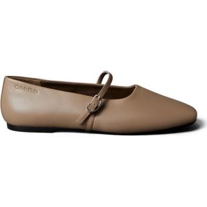 Calvin Klein Ballerina met riempjes  taupe