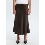 Satijn - Middellange Rok - Zacht - Hoge Taille - Regular Fit