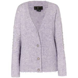 faina Gebreid vest  lila