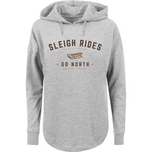 F4NT4STIC Sweatshirt 'Schlittenfahren Weihnachten'  bruin / grijs