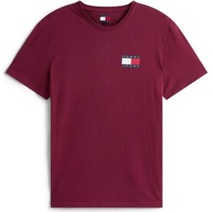 Tommy Jeans Shirt 'ESSENTIAL'  donkerrood