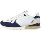 Pepe Jeans - PMS40032 Brit Ivy Sportschoenen - Wit - Leer - Veters