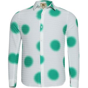 Campus Sutra Overhemd  jade groen / wit