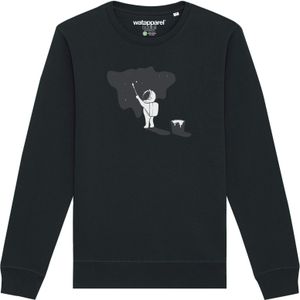 Watapparel Sweatshirt ' Painting space '  gemengde kleuren / zwart