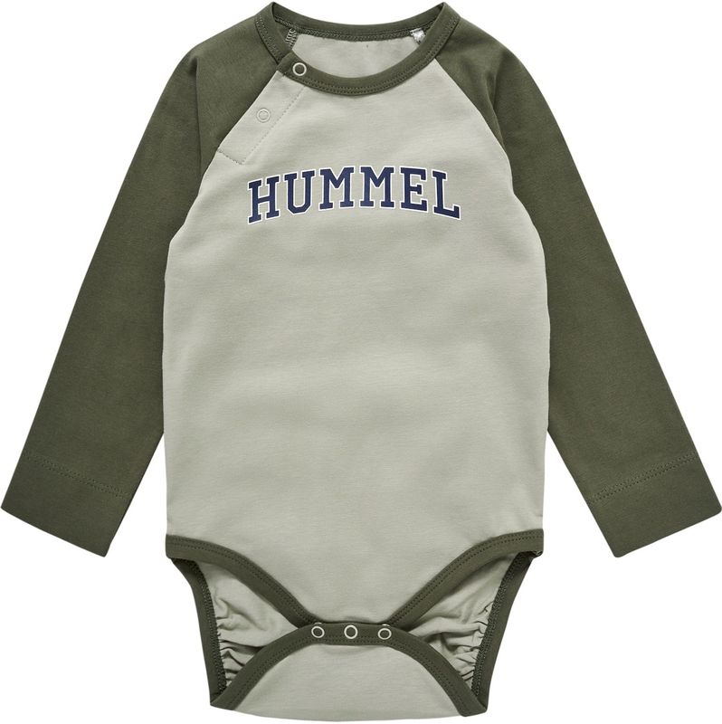 Hummel Romper L/æ - hmlStein - Abdij Stone - Hummel - 56 - Romper L/S