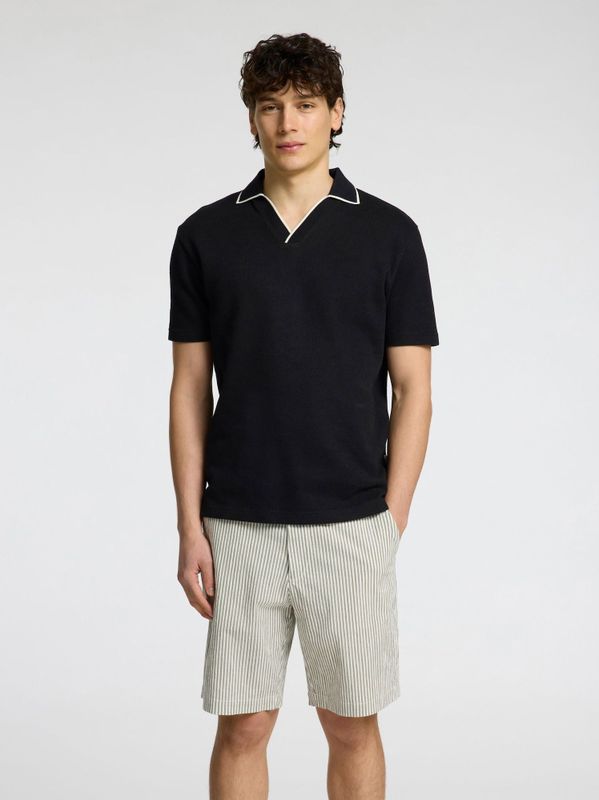 SELECTED Shirt  zwart / wit