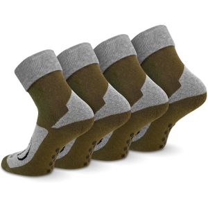 normani Sokken  grijs gemêleerd / olijfgroen / zwart
