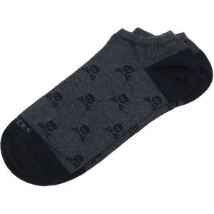 Scalpers Enkelsokken 'Nos Skull'  navy / grijs