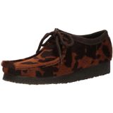Clarks - Wallabee - Leren Schoenen - Bruin - Dierenprint