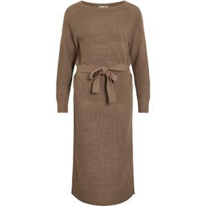 VILA Gebreide jurk 'VIBUBBA'  ombergrijs