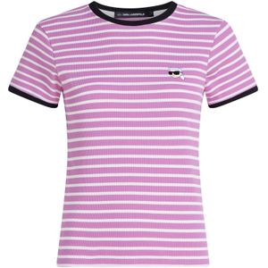 Karl Lagerfeld Shirt  beige / eosine / zwart / wit