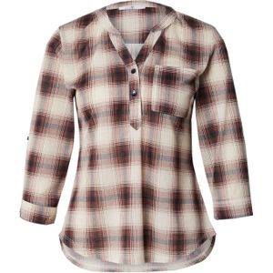 Hailys - Blouse 'Di44nara' - Crème/Bordeaux/Zwart - Wijde Blouse