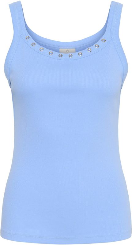 KAFFE - Carna Eyelets - Dames Tanktop - Elegant Ontwerp - Oogdetails