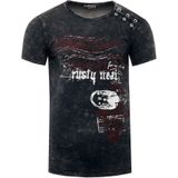 Rusty Neal - T-Shirt - Heren - Katoen - Normale Pasvorm - Rondhals
