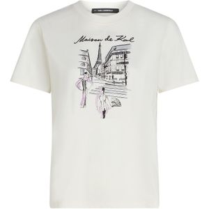 Karl Lagerfeld Shirt  zwart / wit