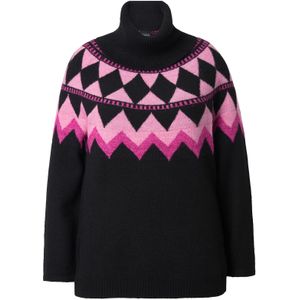 Ulla Popken Trui  rosé / zwart