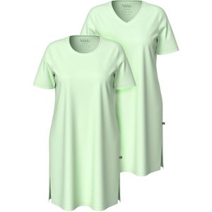 Ulla Popken Nachthemd  mintgroen / wolwit