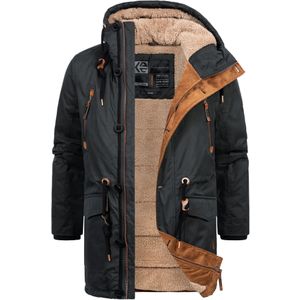 INDICODE JEANS Winterjas ' Gillespie '  donkergrijs