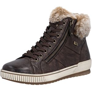 Remonte - Winterlaarzen - Donkerbruin - Plateau - Outdoorschoen Veterschoenen met Waterafstotende TEX-membraan