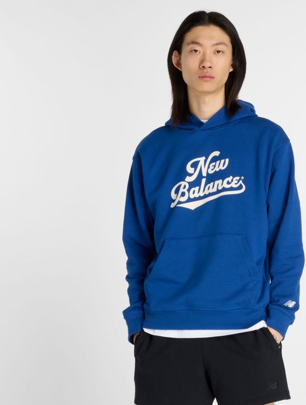 New Balance - Athletics Legacy Hoodie - Heren - Blauw