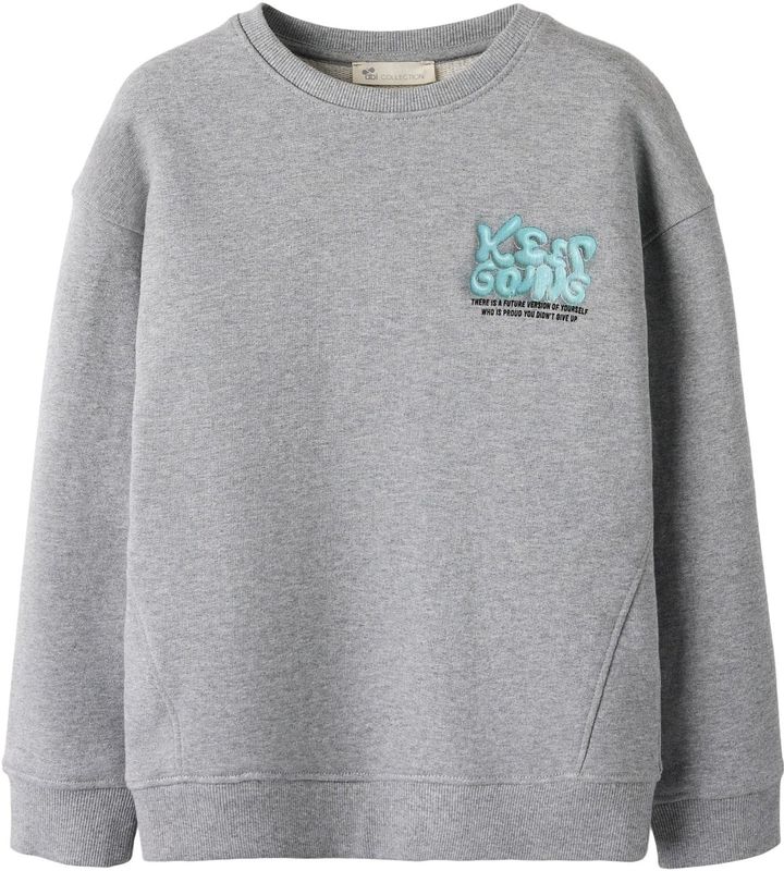 NAME IT Sweatshirt  grijs gemêleerd