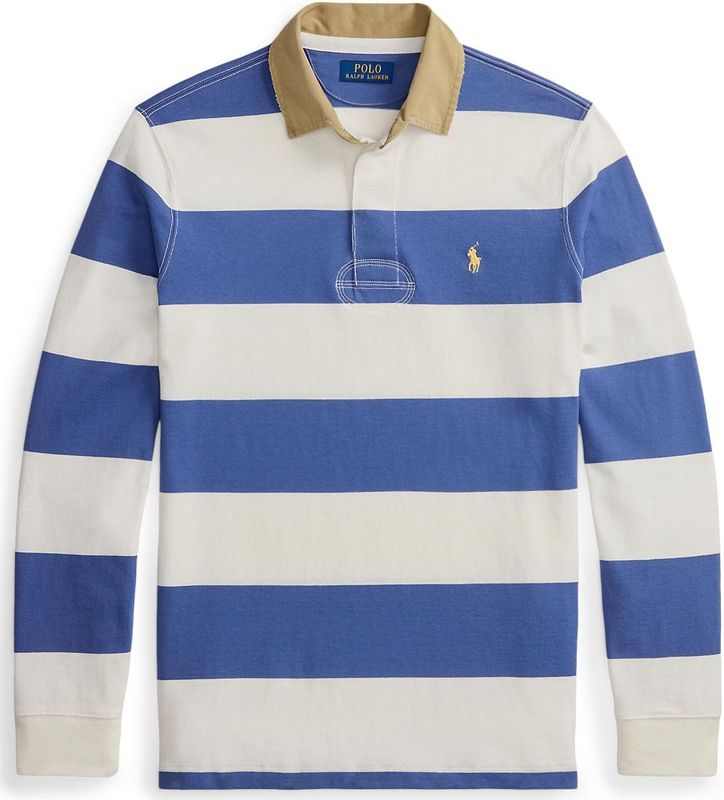 Polo Ralph Lauren Shirt  donkerbeige / royal blue/koningsblauw / wit