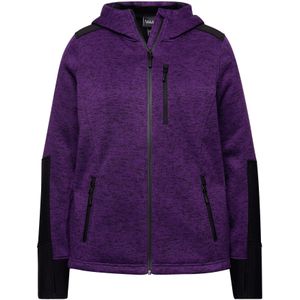 Ulla Popken Sweatvest  pruim / zwart