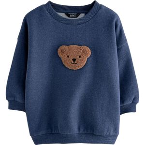 Next - Sweatshirt - Blauw - Chocoladebruin - Zwart