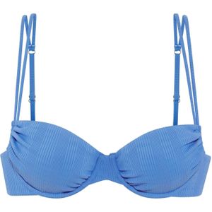 Bikinitopje - Blauw - Recycling-Polyamide - Met Sluiting Achter