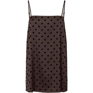 Pcjytta - Satijn Top - Mouwloos - Verstelbare Banden - Vierkante Hals