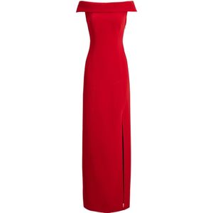 Lauren Ralph Lauren - Avondjurk 'ADLAR' - Rood - Lang/maxi - Aansluitende Pasvorm