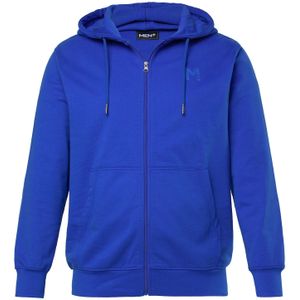 Men Plus Sweatvest  kobaltblauw