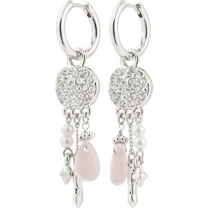 Pilgrim Oorbellen 'Shift'  zilver