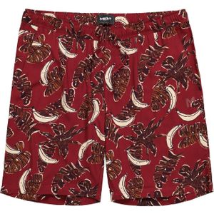 Men Plus Broek  beige / bordeaux / roestrood