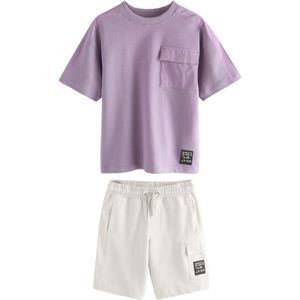 Next Set  lila / zwart / wit