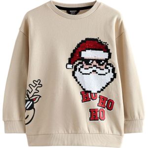 Next Sweatshirt  beige / rood / zwart / wit