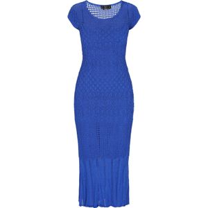 faina Gebreide jurk  blauw