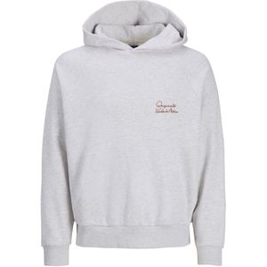 JACK & JONES Sweatshirt  kastanjebruin / wit gemêleerd