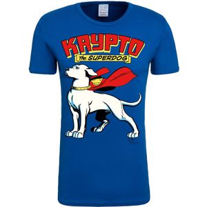 LOGOSHIRT Shirt 'Krypto the Superdog'  blauw / gemengde kleuren