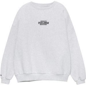 Pull&Bear Sweatshirt 'PACIFIC'  lichtgrijs / zwart
