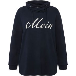 Ulla Popken Sweatshirt  marine / wit