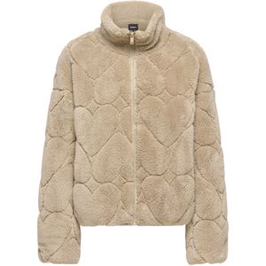 Onlcontact - Teddy Jas - Pluizige Stof - Hoge Hals - Lange Mouwen - Ritssluiting