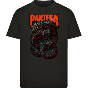 F4NT4STIC Shirt 'Pantera Venomous Snake'  oranje / zwart