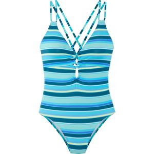 s.Oliver - Badpak - Blauw - Turquoise - Aqua - Wit - Soft Cup - Triangel