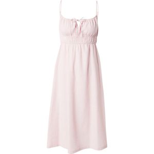 Jurk - Halflang - Onregelmatige Geweven Stof - Katoen en Viscose