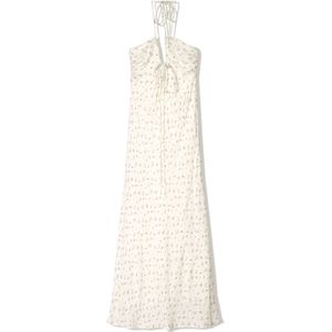 Bershka Zomerjurk  antraciet / offwhite