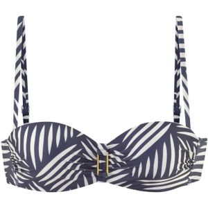 LASCANA Bikinitop  marine / wit