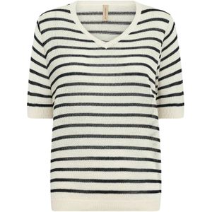 Soyaconcept Trui 'LUANNA'  crème / navy