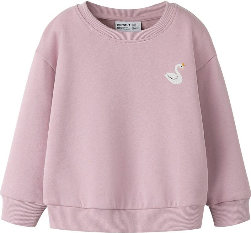 NAME IT Sweatshirt 'NMFVALLENE'  eosine / wit