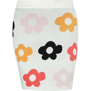 swirly Rok  oranje / rosa / zwart / wit